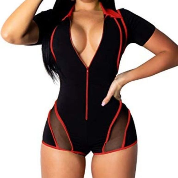 Women's Sexy One Piece Bodycon Romper - Picture 1 of 6